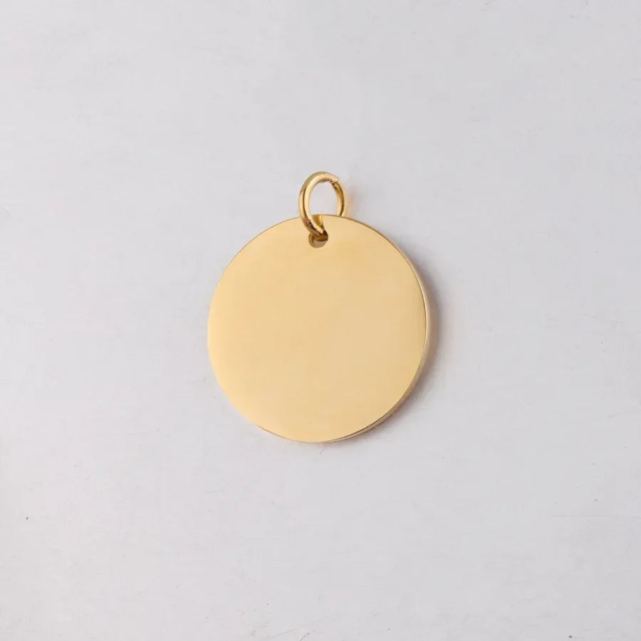 Pendentif personnalisée gravée, en acier inoxydable,