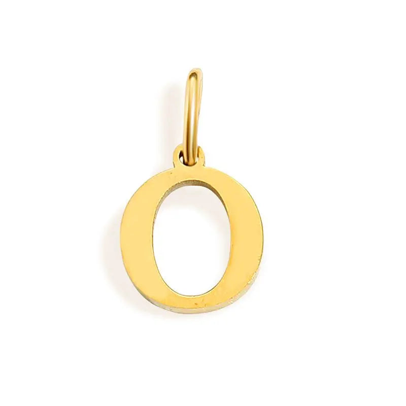 Breloque 26 lettres de l'alphabet initiales, bijoux en acier inoxydable