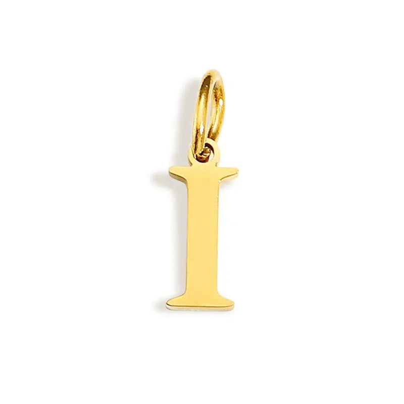 Breloque 26 lettres de l'alphabet initiales, bijoux en acier inoxydable